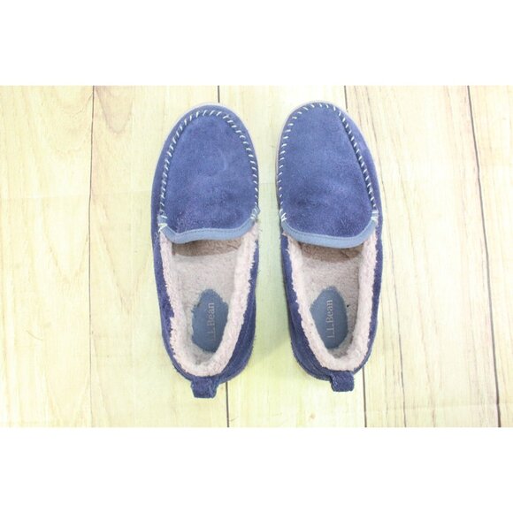 LL Bean Mountain Slippers Moccasin Raw Indigo Size 7 M - Picture 7 of 9